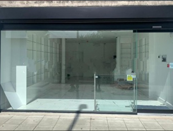 toughened glass shopfronts