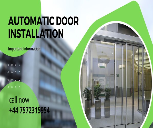 automatic door installation