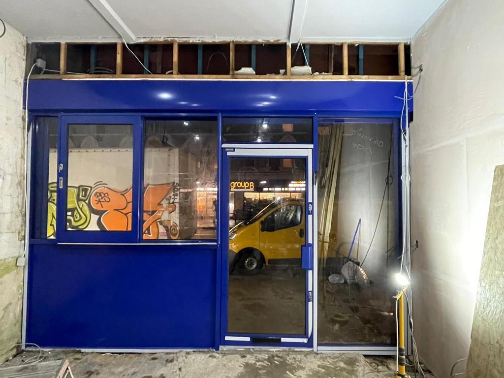 Aluminium Shop Front doors UK